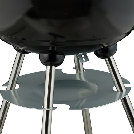 Großer Kugelgrill mit Rädern und Aschebehälter