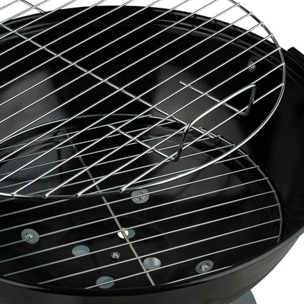 Großer Kugelgrill mit Rädern und Aschebehälter