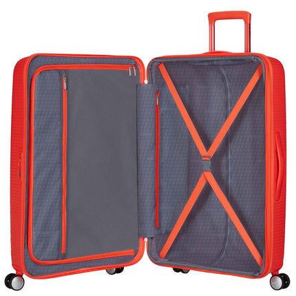 Velký kufr Soundbox, 77 cm, neonově oranžový