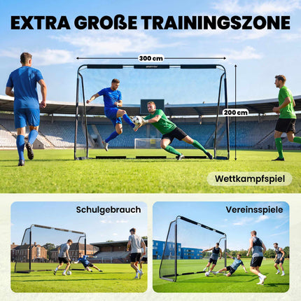 Large Outdoor Soccer Goal with Durable Net, 300 x 200 cm