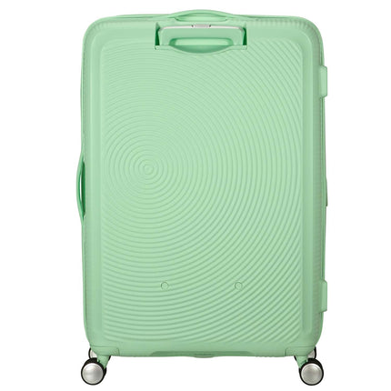 Großer pastellgrüner Soundbox Koffer, 77 cm