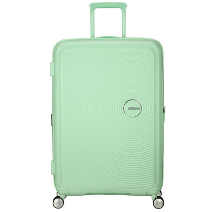 Großer pastellgrüner Soundbox Koffer, 77 cm