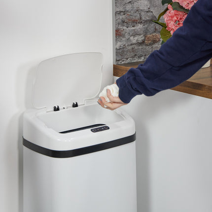 Large Steel Kitchen Bin with Automatic Sensor