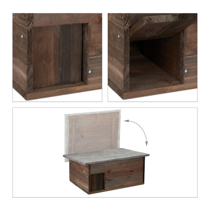 Großes Igelhaus aus Holz