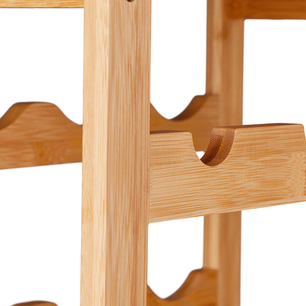 Large bamboo wine rack