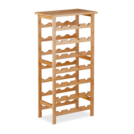Large bamboo wine rack