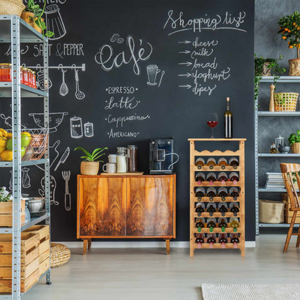 Large bamboo wine rack