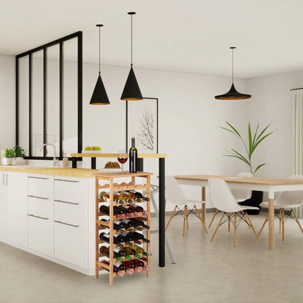 Large bamboo wine rack