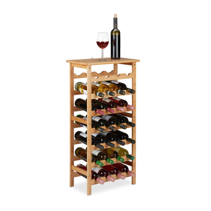 Large bamboo wine rack