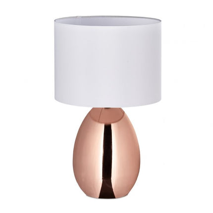 Grande lampe de chevet avec fonction tactile en cuivre
