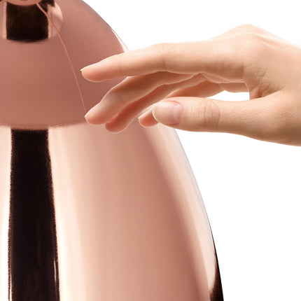 Grande lampe de chevet avec fonction tactile en cuivre