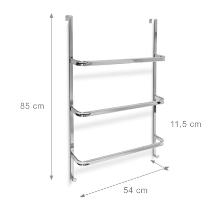 Large door-hung towel rack