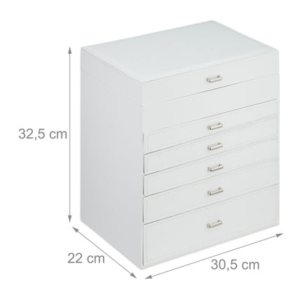 Large jewelry box with mirror