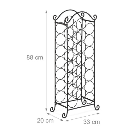 Large metal wine rack