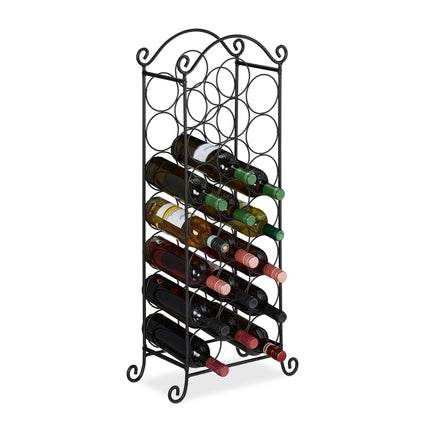 Large metal wine rack