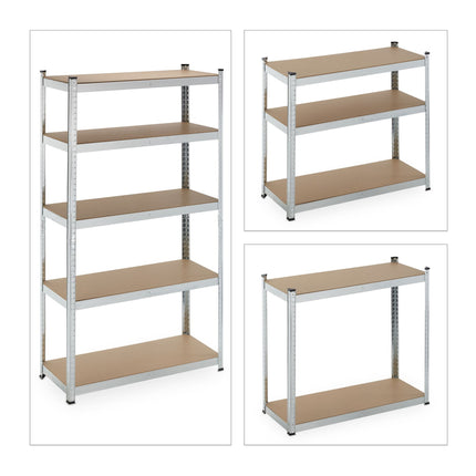 Large sturdy shelves with 5 levels