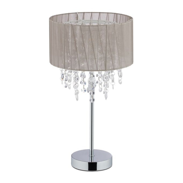 Große Tischlampe aus Organzakristall