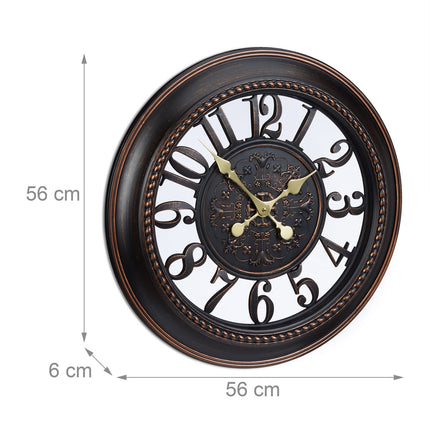 Large wall clock in nostalgic design