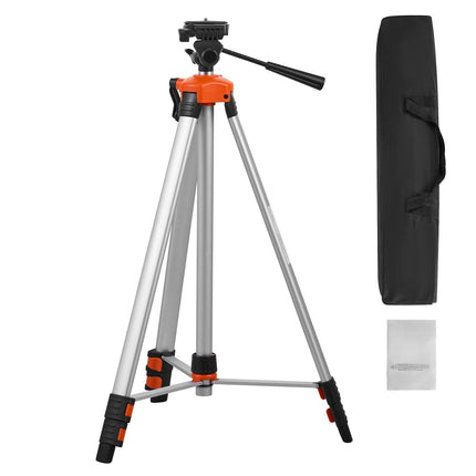 Laser Level Tripod, 1/4-20 Mount, 27-69 In, Bubble Level