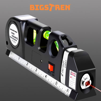 Laserová vodováha s pásmem 250cm Bigstren 21747