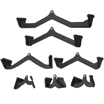 Lat Pulldown Attachment Set – 7-Piece Solid Steel, Rubber Grip