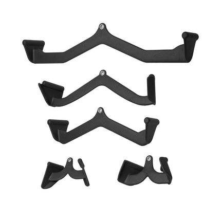 Lat Pulldown Attachments Set of 5, Solid Steel Grips