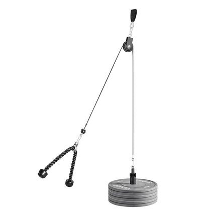 Lat Pulley System, Steel Cables, 127 kg Capacity