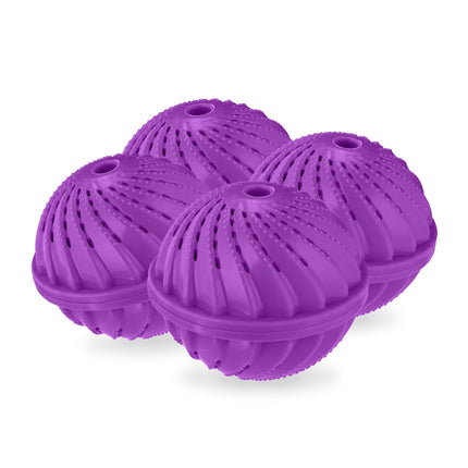 Laundry Balls, Purple, Set of 4 – Eco-Friendly, 1000 Washes
