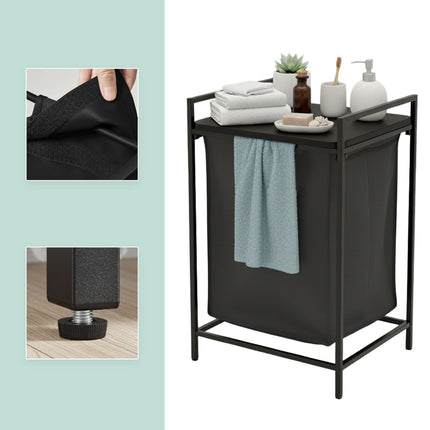 Laundry Hamper with Shelf and Removable Liner