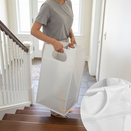 Laundry Hamper with Shelf and Removable Liner