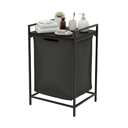 Laundry Hamper with Shelf and Removable Liner
