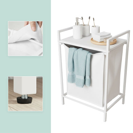 Laundry Hamper with Shelf and Removable Liner