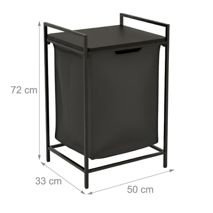 Laundry Hamper with Shelf and Removable Liner