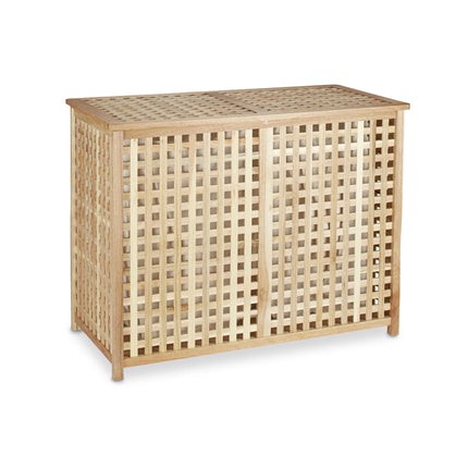 Laundry basket Duo walnut