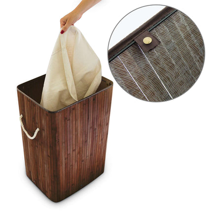 Panier à linge en bambou