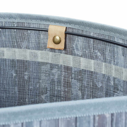 Panier à linge d'angle en bambou