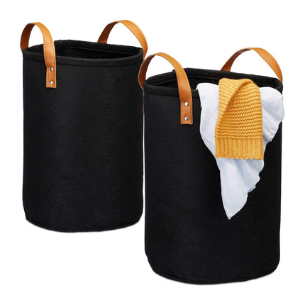 Panier à linge en feutre 28 l