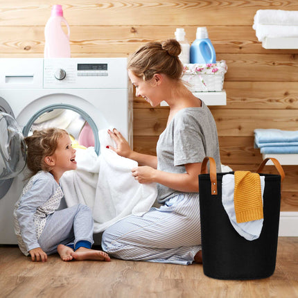 Panier à linge en feutre 28 l
