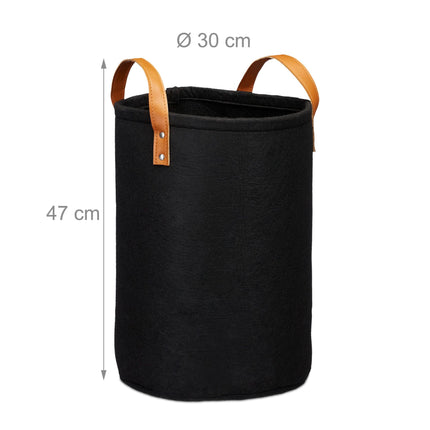 Panier à linge en feutre 28 l