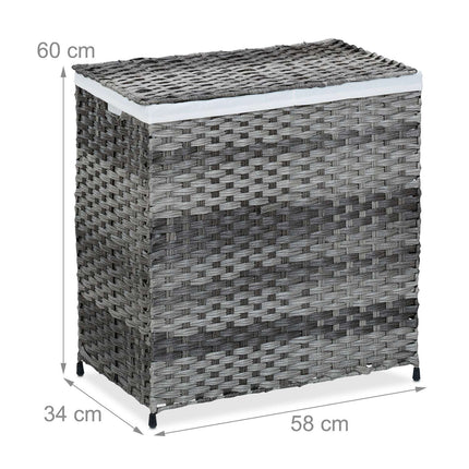 Laundry basket in rattan look 110 L