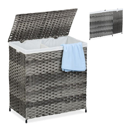 Laundry basket in rattan look 110 L