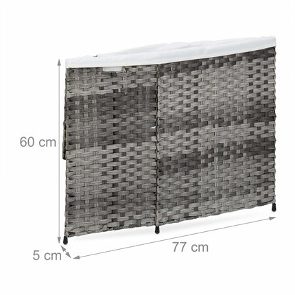 Laundry basket in rattan look 90 l