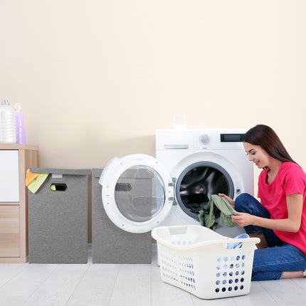 Lot de 2 paniers à linge pliables