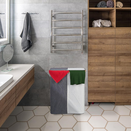 Laundry basket with 2 compartments 110 l