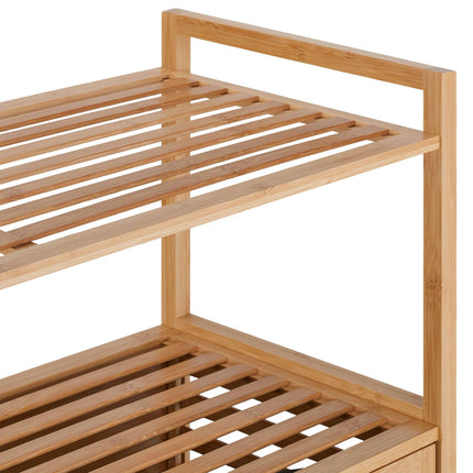 Panier à linge avec 2 étagères