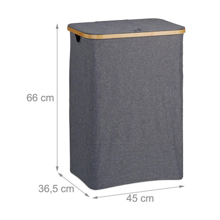 Panier à linge avec couvercle 100 l
