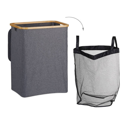 Laundry basket with lid 130 l
