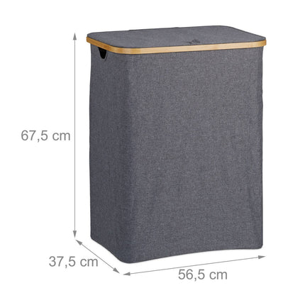 Laundry basket with lid 130 l