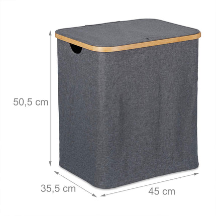 Panier à linge avec couvercle 80 l