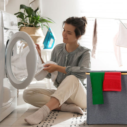 Panier à linge avec couvercle 80 l